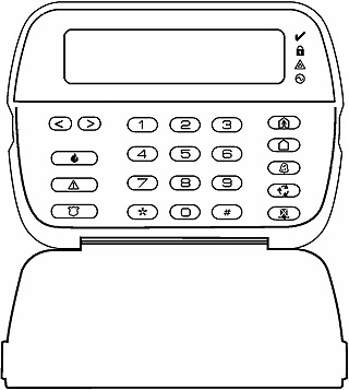 Klávesnice DSC HS2LCD pro DSC Power Neo HS2016